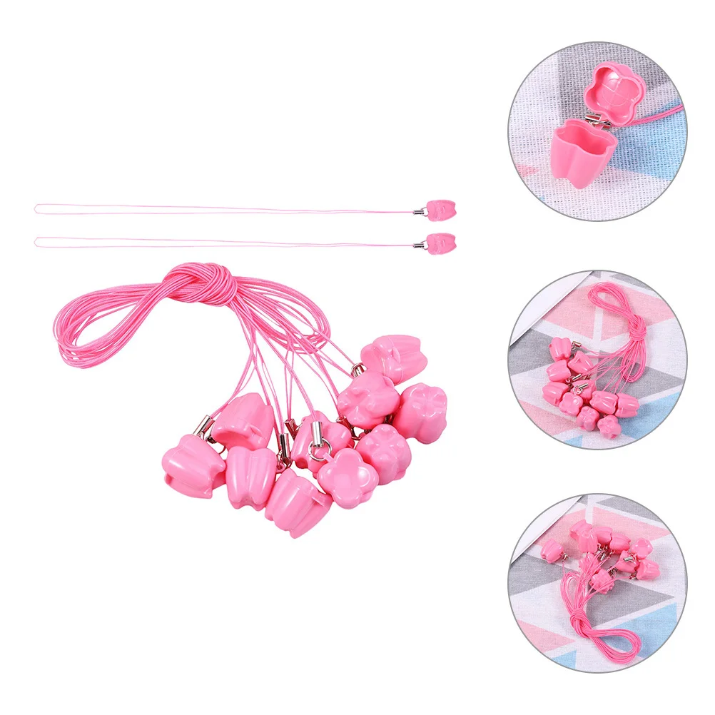 

12Pcs Baby Tooth Box for Kids Milk Teeth Sturdy Plastic Tooth Case Reusable Holder for Boys Girls Bright Colors Attractive