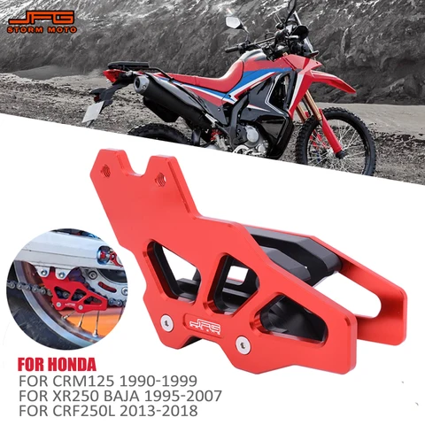 Защитная направляющая цепи, защита для мотоциклов для Honda CRM125 XR250 BAJA CRF250L 125 250 250L 90 91-93 2013-2020, алюминий JFG