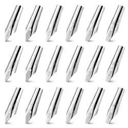 30 Stuks Roestvrijstalen Dip Inkt Pen Nibs Universele Pen Tip Pennen Set Kalligrafie Schrijven Pen Pennen Vervangende Pennen