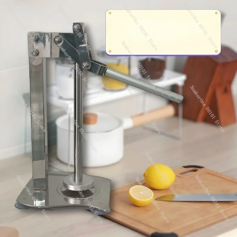 Detachable 304 Stainless Steel Lemon Juicer,Manual Citrus Press,Heavy-Duty Hand Squeezer for Kitchen or Street Juice Stalls