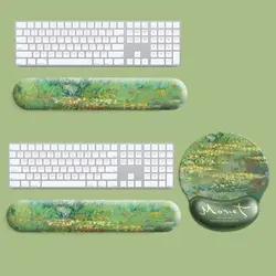 Fashion Office Mousepad with Gel Wrist Support Ergonomic Laptop Arm Wrist Rest Useful Non Slip Protection Hand Support