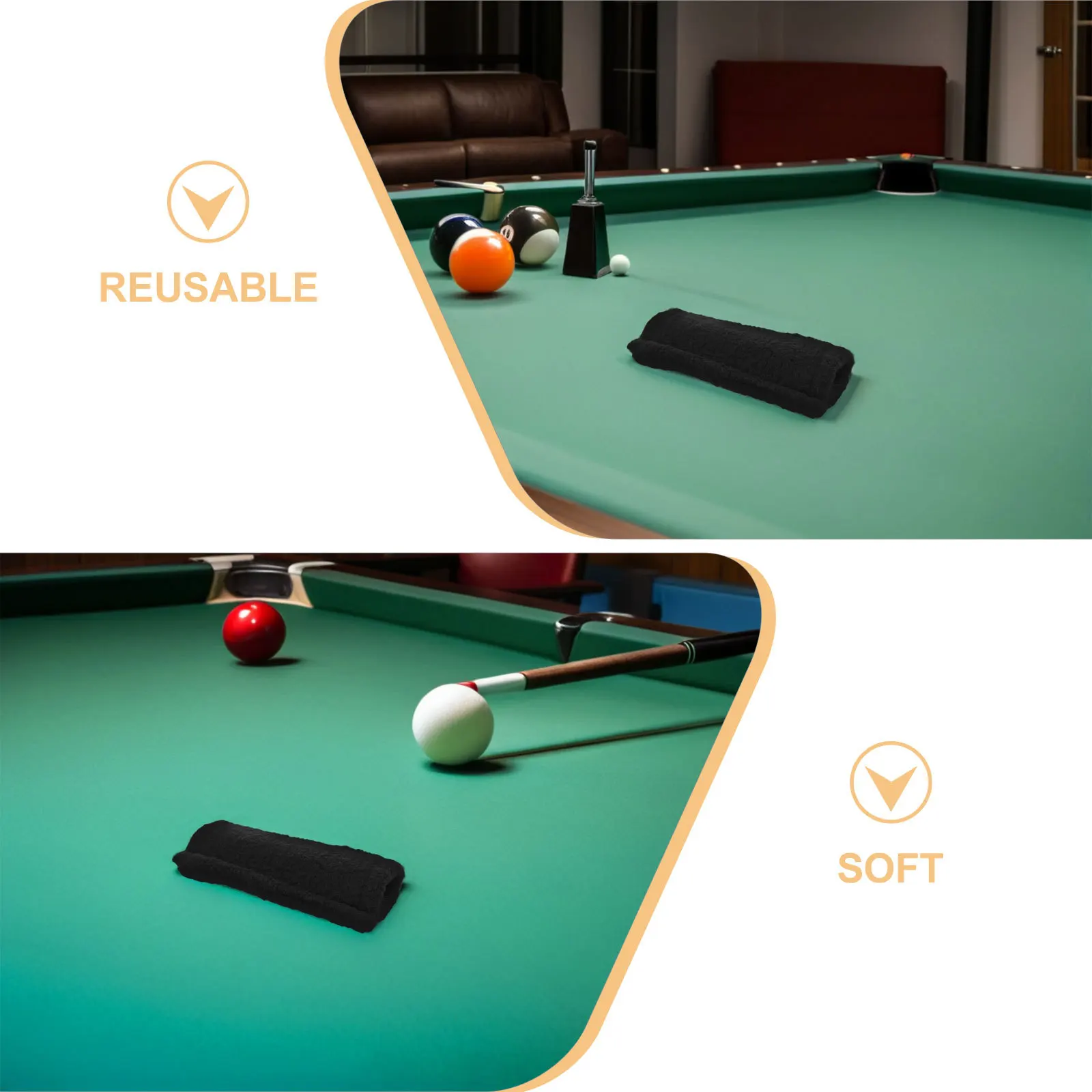 4 шт. полотенце для обслуживания бильярдного клуба, аксессуар для кия, тканевый очиститель для полировщика, чистка бильярдного стержня, протирка