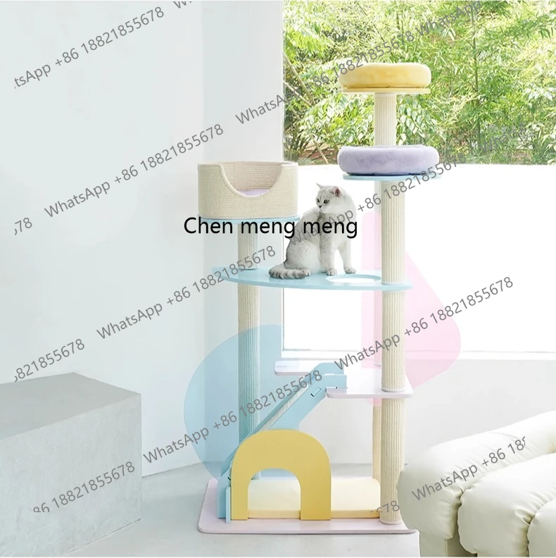 

Acrylic cat climbing frame, nest and tree integrated, large cat frame, cat toys do not occupy an area