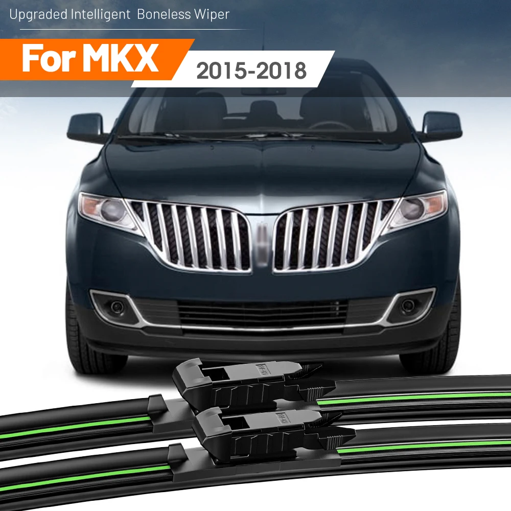 

2pcs For Lincoln MKX 2015-2018 Front Windshield Wiper Blades 2016 2017 Windscreen Window Accessories