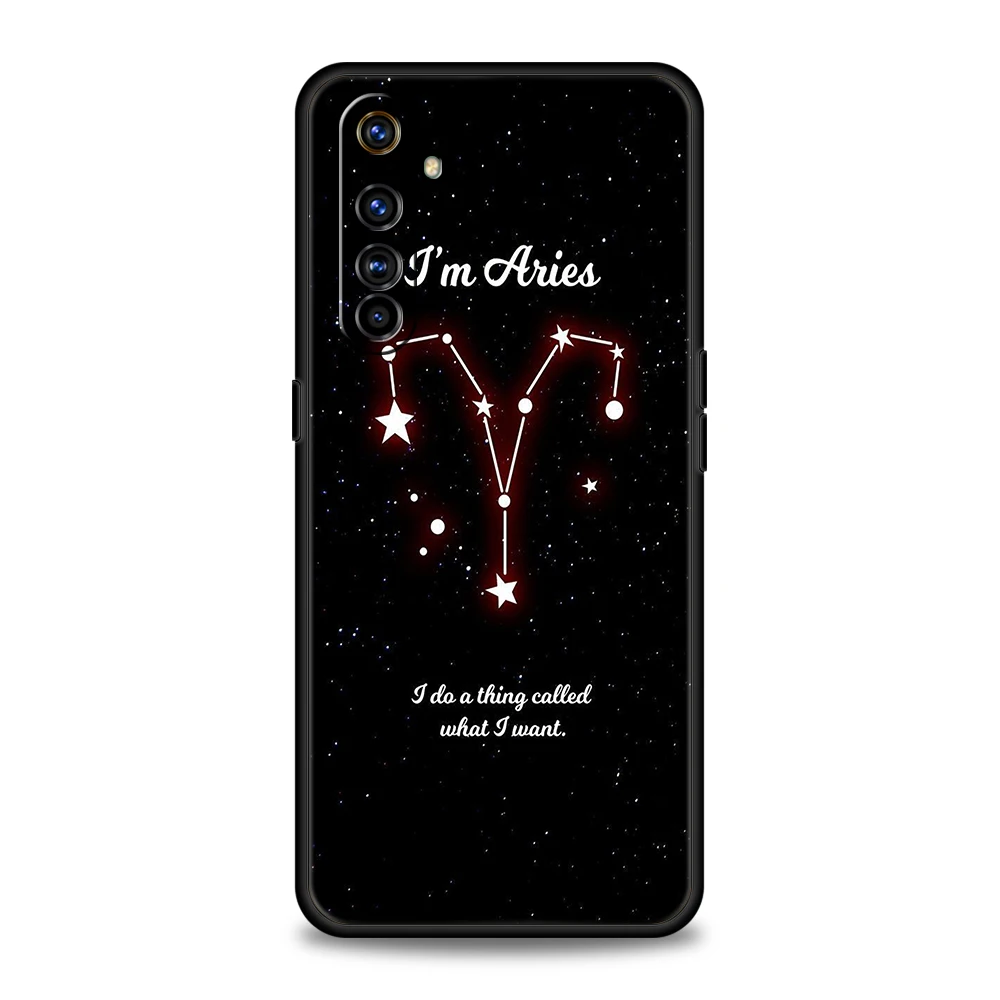 Constellation Virgo Aries Phone Case For Oppo A3S A15 A17 A31 A95 Find X5 X6 Pro A54 A53 A52 Reno 6 7 8 SE Z Pro 5G Soft Cover