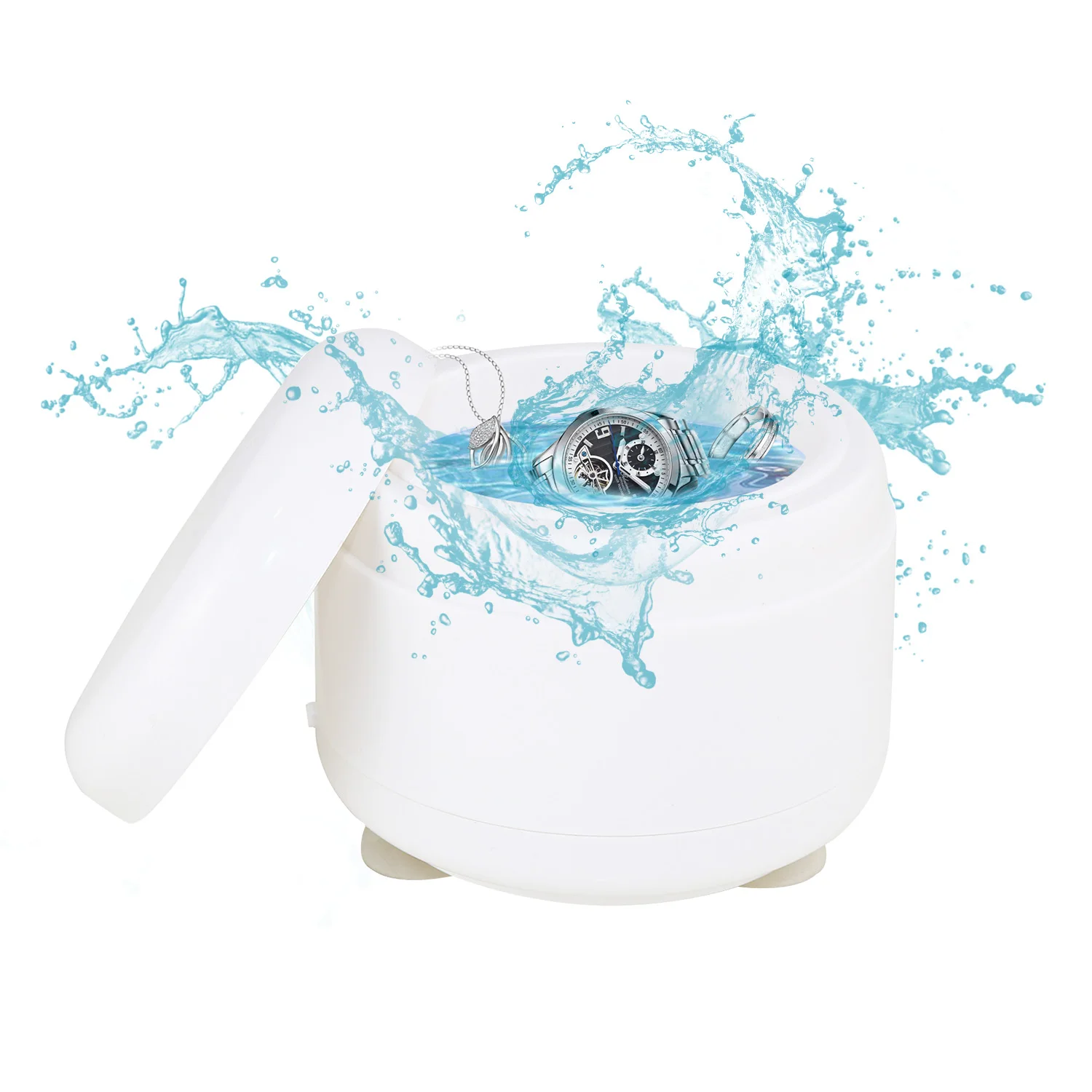 

Professional Portable Jewelry Cleaning Machine for Rings Watches Coins Razors Earrings Necklaces Denture Small Metal Part