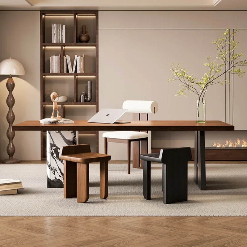 Aesthetic Large Study Computer Desk Standing Organiser Laptop Executive Desk Gaming Standing Mesa De Trabajo Hotel Furniture