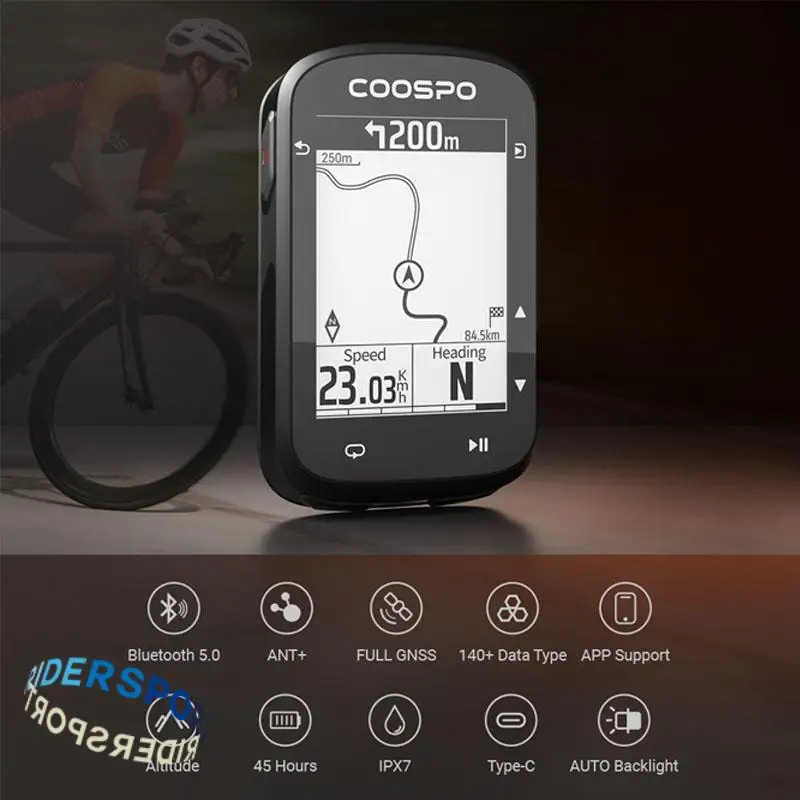 COOSPO CS500 GPS Wireless Cycling Code Meter! Combines Data Logging & Safety Monitoring for the Ultimate Cycling Experience!