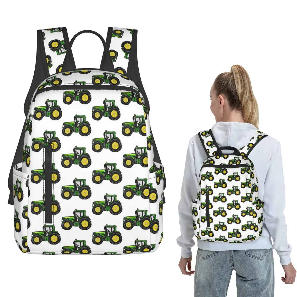 TRACTOR Backpack Daypack Boys Girls BookBag School Bag Shoulder Bags for Men Women