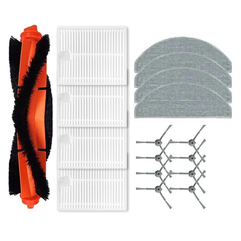 17 pièces pour Honiture V8 Pro Robot aspirateur accessoires remplacement lavable brosse principale brosse latérale filtre vadrouille Cloth-A58E