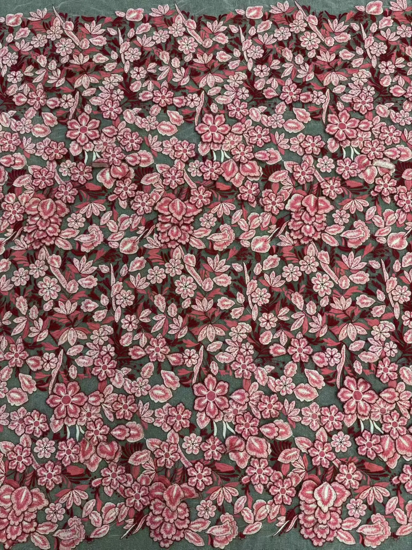 

Luxury African Lace Fabric 5 Yards High Quality 2026 High End Fashion Small floral pattern Design High Quality 3D Embroid H209-1