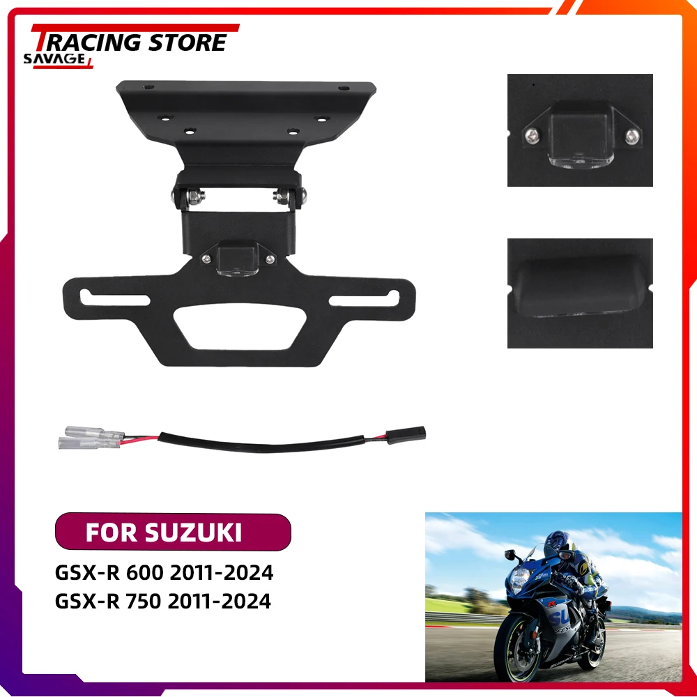 

Держатель номерного знака для SUZUKI GSX-R600 GSX-R750 GSXR600 GSXR750 GSX-R 600 750 Регулируемый складной фиксатор крыла GSXR