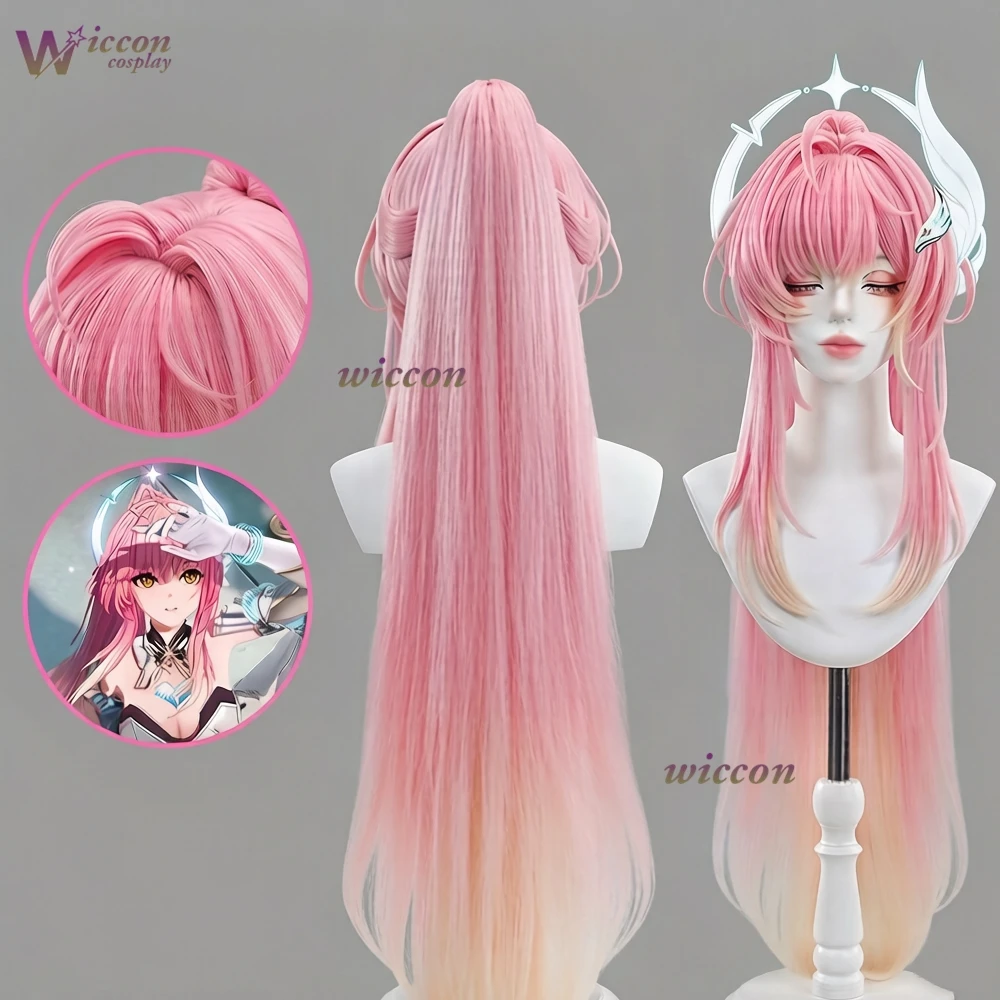 

Cosplay Wuthering Waves Aemeath Cosplay Long Pink Wig Long Pink Wig Synthetic Wigs Ponytail Role Play Halloween Party Accessory