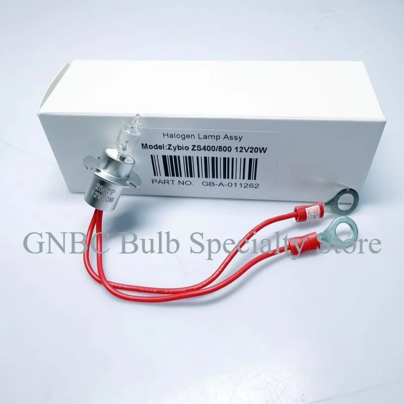 Compatible ZYBIO   ECX200 EXC400 ZS400 ZS800 Biochemical Analyzer Lamp 12V20W Tungsten Light Source Bulb
