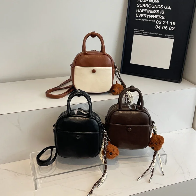Fashion Retro Zipper PU Crossbody Bags 2025 High Quality Texture Versatile Women's Handbags Light Luxury Women's Shoulder Bags image 5