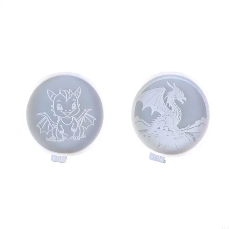 C1FE Silicone Dragon Mold voor DIY Cup Mat Duurzame Siliconen Molds