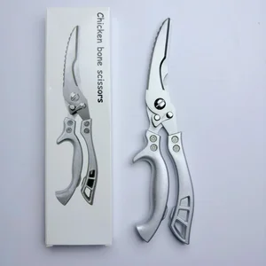 Stainless steel chicken bone scissors, strong kitchen scissors, homes, sharp and durable 12 Main Tissue Sales - №2