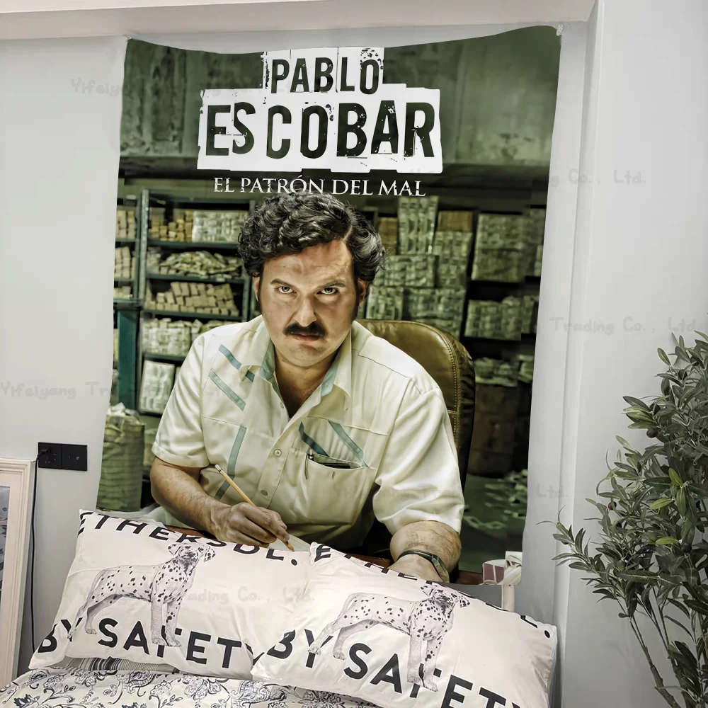 Narcos TV Series Pablo Escobar Colorful Tapestry Wall Hanging Cheap Hippie Wall Hanging Tapestries Mandala Wall Hanging Sheets