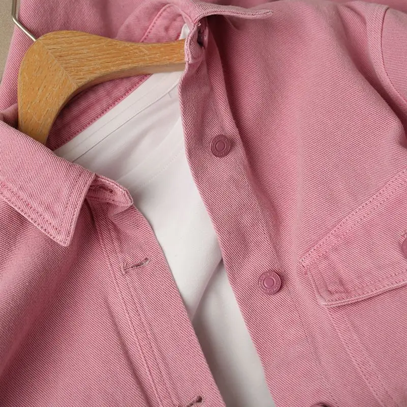 Blouse Jacket Denim Women's Drop-shoulder Loose-fitting Stylish New Comfortable Minimalist Niche Versatile High-end Distinctive