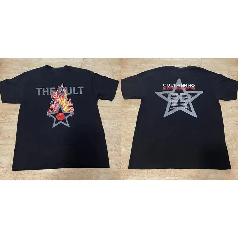The Cult band collection T Shirt 2 Side Men And women