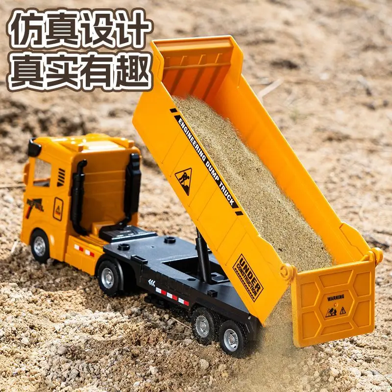 Camion da costruzione Miscelatore Camion Rimorchio Gru Bambini Modello inerziale Escavatore Giocattolo Ragazzo Giocattolo Regalo