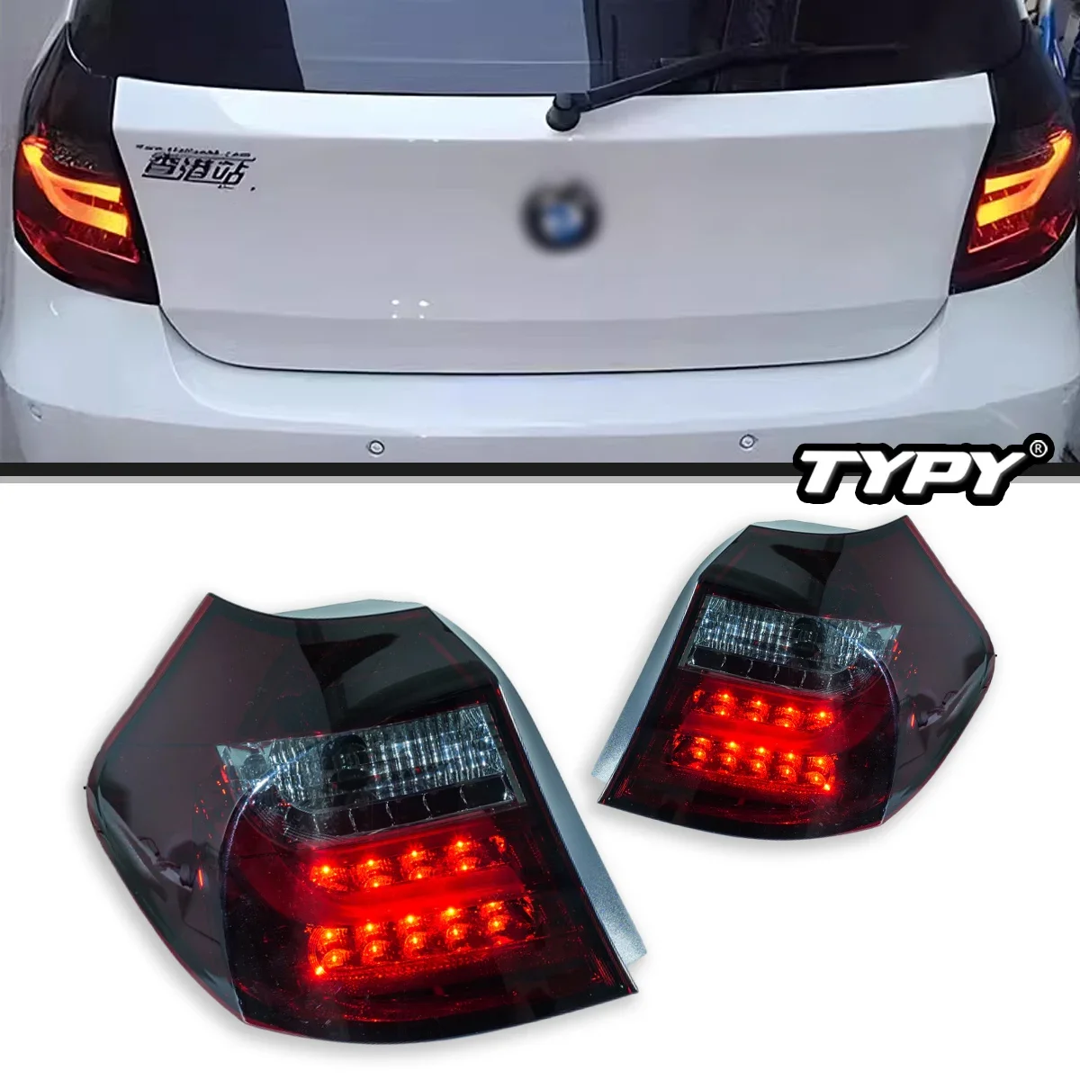 

Автомобильные фары TYPY для BMW 1 серии 2007-2011, задние фонари E87, светодиодные задние фонари для проектора, дневные ходовые огни, автомобильные аксессуары