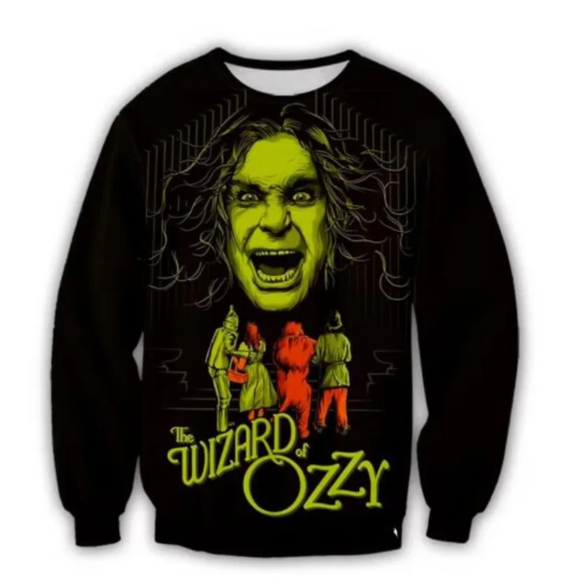 

New Men/Women 3D Printed Casual Ozzy Osbourne Sweatshirt Fashion Streetwear Men Loose Sporting Sweatshirt W03