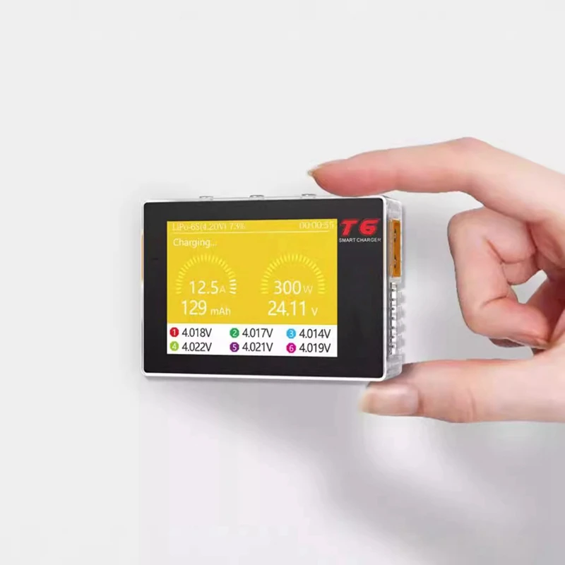 New-300W Intelligent Balance Charger DC/PD Dual Input Charger For 1-6S Lipo Lihv/Lipo/Life/Lilon/Lixx Battery