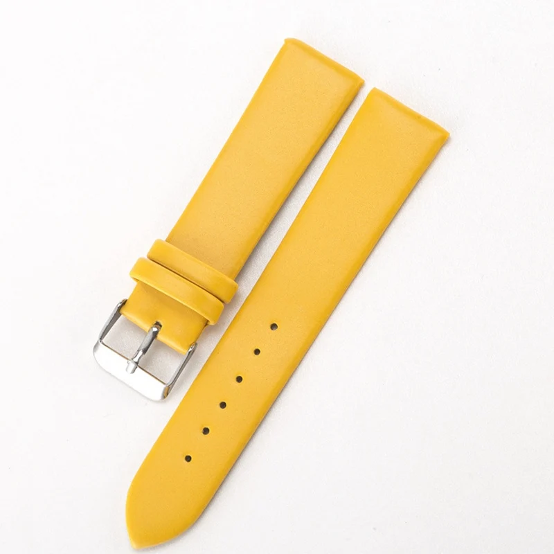 20mm Watch Band Waterproof High Quality Durable Matte Plain PU Leather Watchband Fashion Popular Colorful Candy Color Strap Hot!