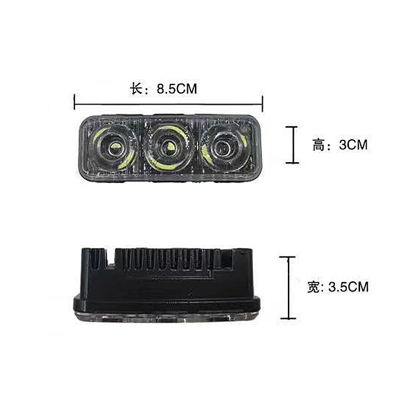 Motorcycles LED DRL LED Daytime Running Light 12V Flash White 6000k Car High Power Day Lights DC Lens With Fog Lamps Waterproof