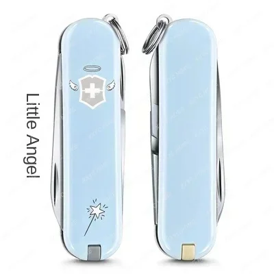 

Swiss Army Knife Mini Model Fashionable Angel Demon Colorful Adorable Multifunctional Folding Knife Birthday Gift