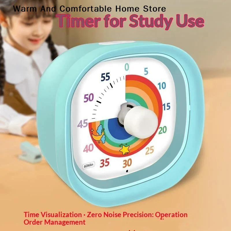 【W】Silent Classroom Timer For Home Visual Timer With Night Light School Kitchen Accessories Stopwatch Minuteur Stop Watch