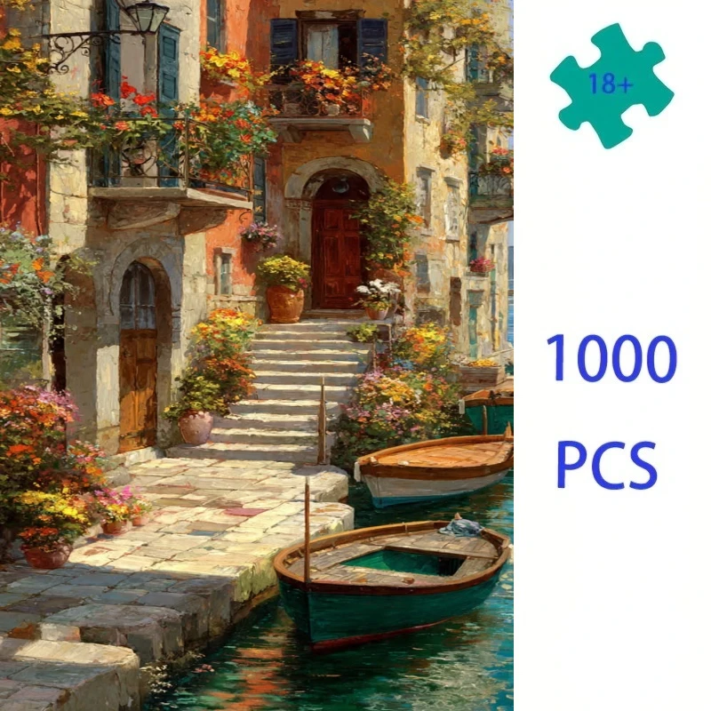 

500/1000 PCS Jigsaw Puzzle Magical Fantasy Landscape Home Family Activity Games for Gameroom Bedroom Home Decor Frameless