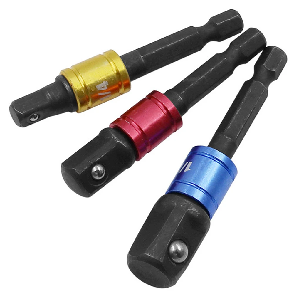 Driver adattatore per presa per trapano da 3 pezzi con barra di prolunga con codolo esagonale 1-4 3-8 1-2 utensili manuali kit completo multiutensile