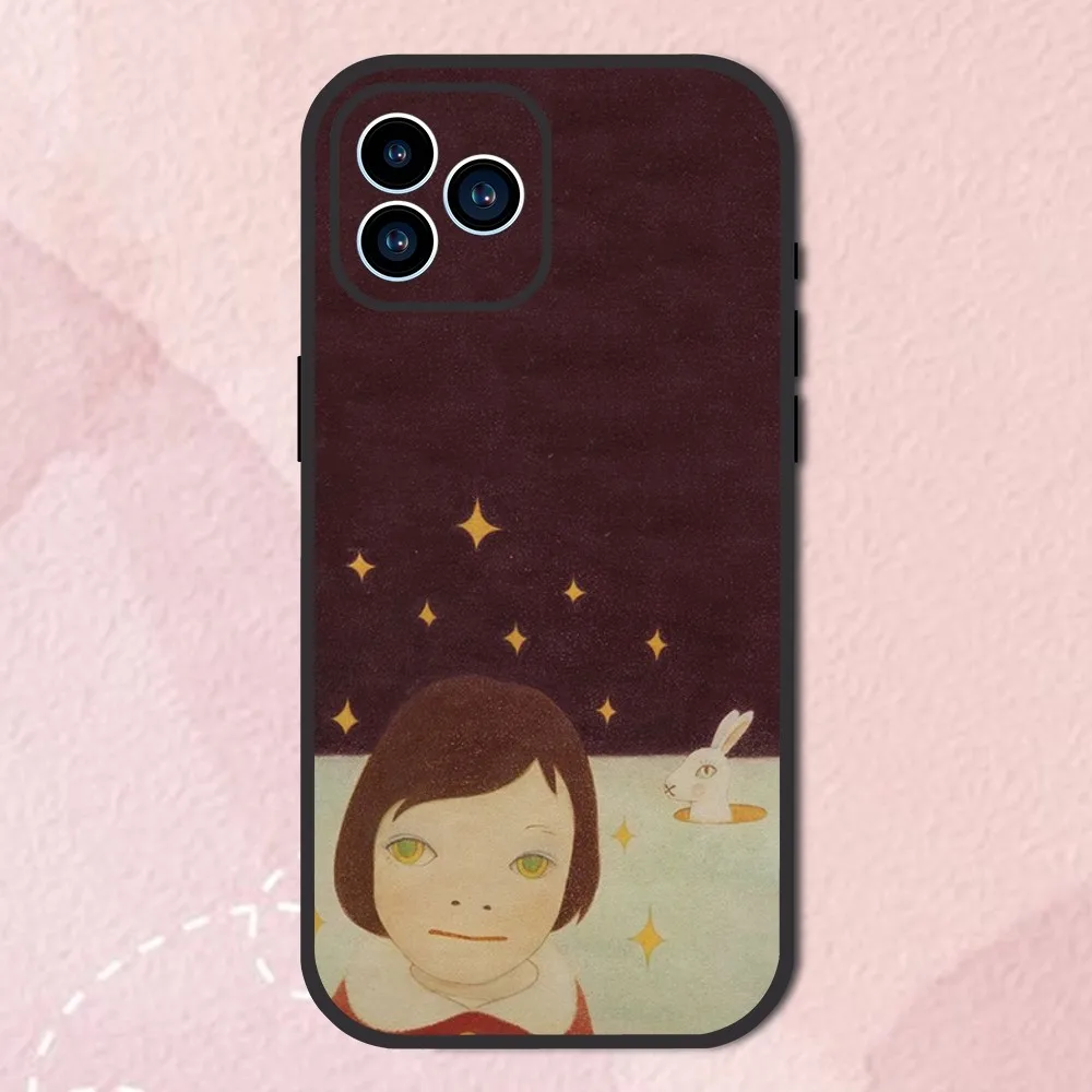 Yoshitomo Nara art painting Phone Case For Samsung Galaxy S10 FE S21 Ultra S22 Lite Soft Phone Shell Back Cover