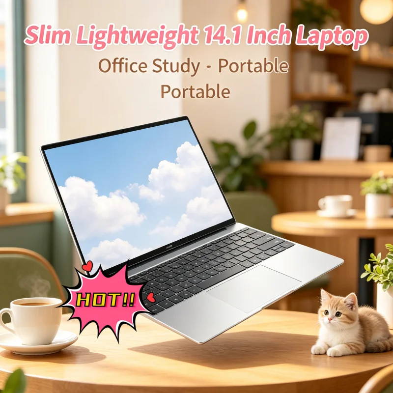 

I9-9880H Inflexible Sturdy 14.1" Portable Laptop Windows11 Notebook 32GB DDR4 2TB SSD Pc Gamer Office Computer