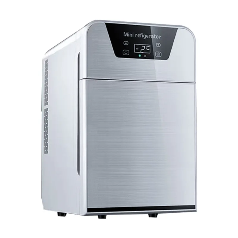 Mini Refrigerador de 20L con Logotipo Personalizado para Uso Doméstico, Congelador Doble Puerta para Auto, Refrigerador y Congelador Portátil Combinado para Hotel
