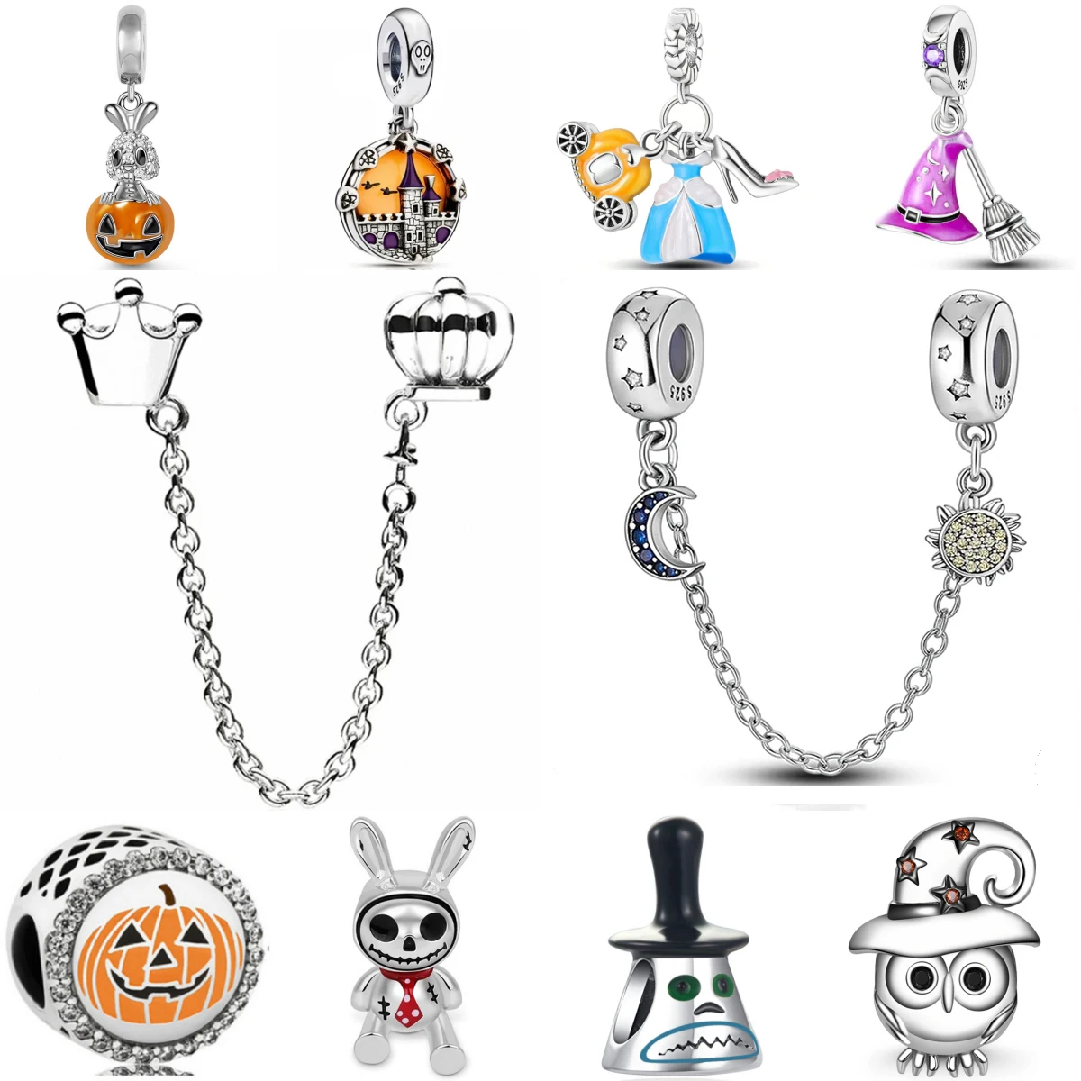 

Серебро 925, Минiso, серия Хэллоуина, волшебная шляпа для европейских оригинальных браслетов, безделушек, аксессуары «сделай сам», женские изысканные ювелирные изделия