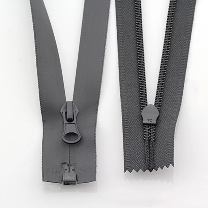 5# Long Nylon Zippers 50 55 60 65 70 75 80 85 90 95 100 120 150 Cm Coil Zipper Outdoor Waterproof Open-end Garment Jacket Zipper