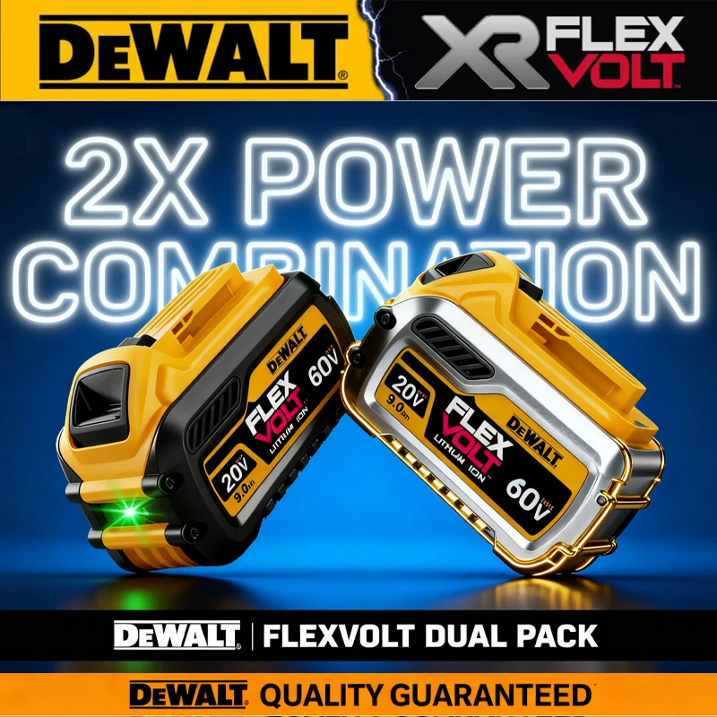 Batería DeWALT genuina 20V 6Ah 5Ah XR / 60V 9Ah FlexVolt alta potencia 180W para DCB609 DCB205 DCB206 DCB182 DCD805 batería de taladro