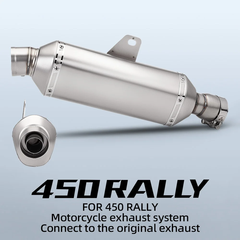 

450 Rally Motorcycle Exhaust Escape System Mid Link Pipe Muffler with DB killer