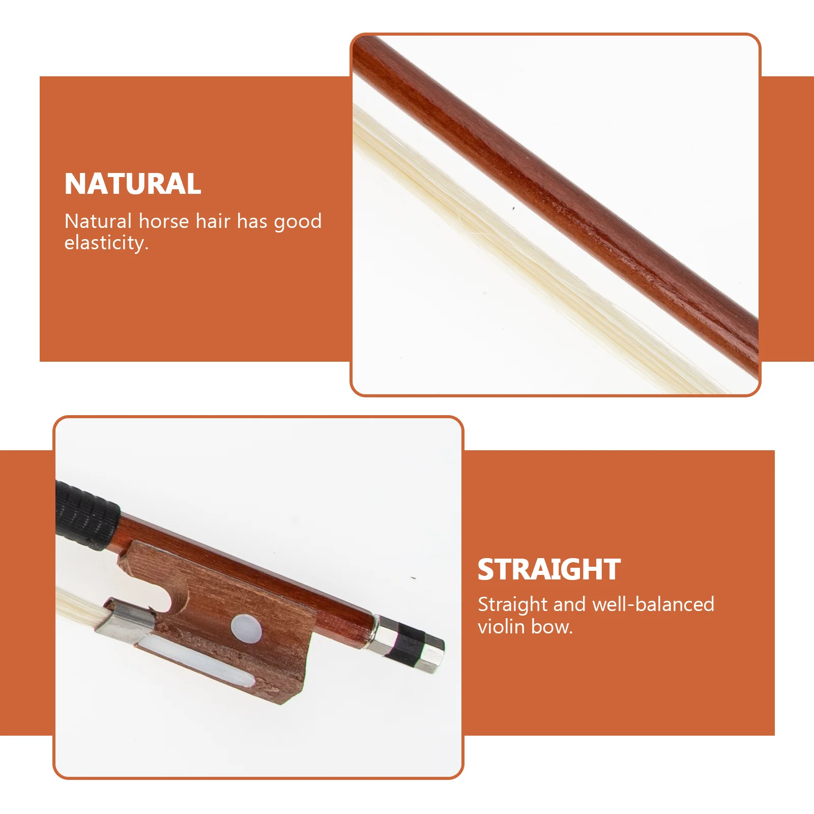 

Gorgeous 1/4 Violin Bow Replacement Durable Wooden Practice Bow For Student Beginner Excellent Elasticity Powerful Tone