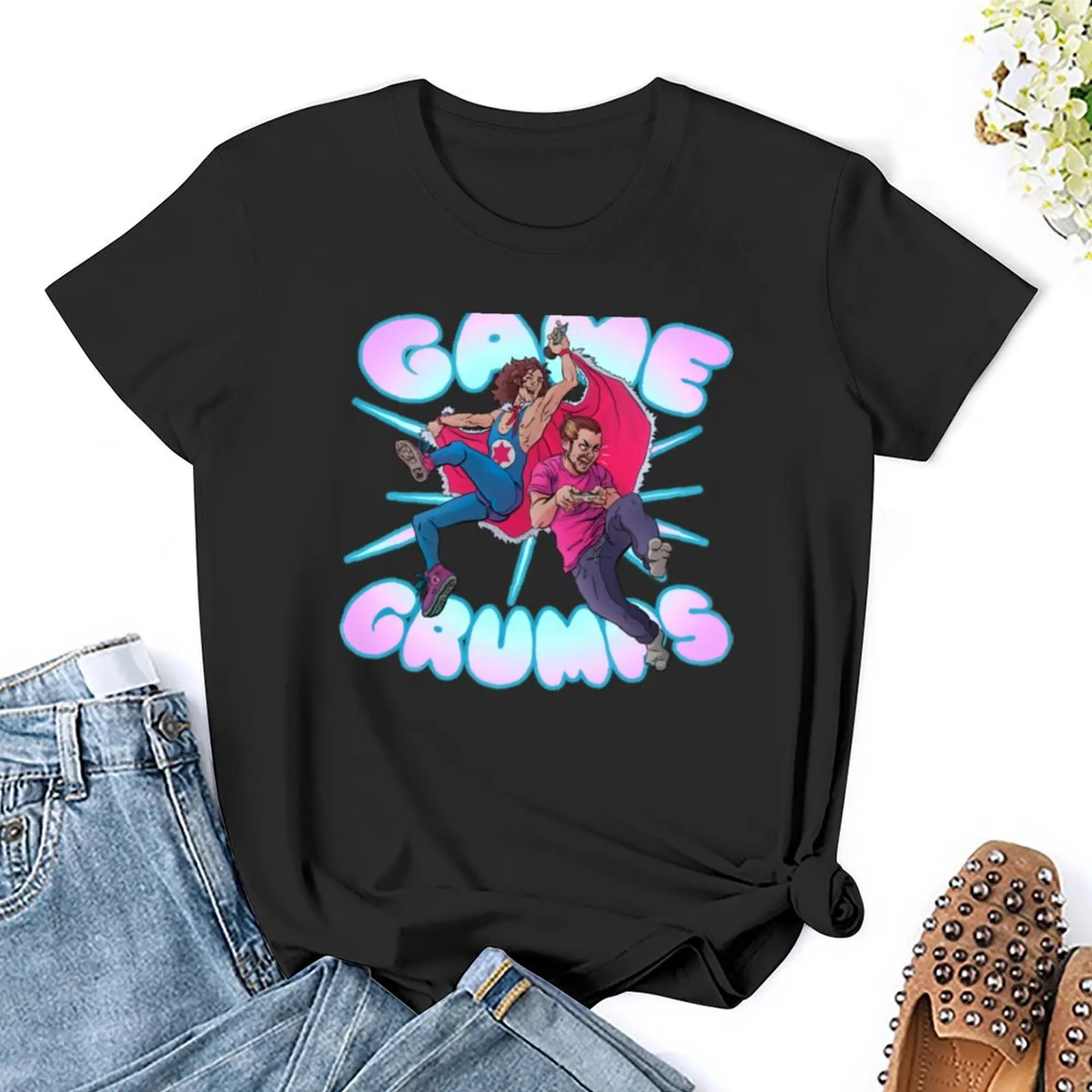 Game Grumps Shout T-Shirt Esthetische Kleding Anime Kleding Shirts Grafische T-Shirts Vrouwelijke Kleding Voor Vrouwen