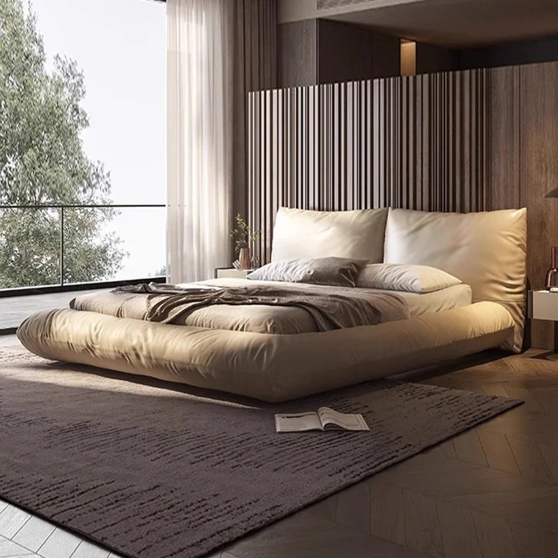 eider down frames Headboard bed 2 people queen twin Double bed queen 180x200cm Landing master bedroom designer furniture sets