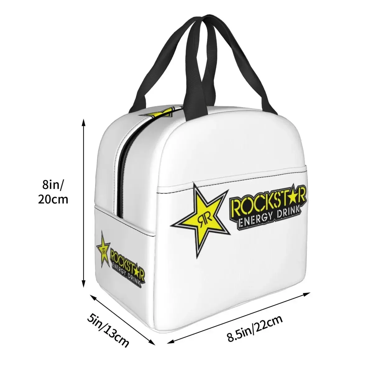 Rockstar Energy Drink Insulated Lunch Bag for Women Children Portable Food Boxes Thermal Lunch Box Tote