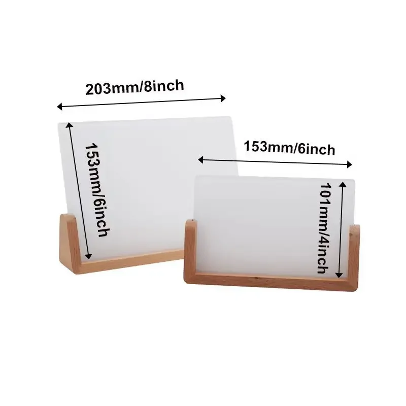 5 قطعة/الوحدة 4*6 بوصة/6*8 بوصة التسامي الحرارة الصحافة الاكريليك إطار صور الفراغات لعيد الميلاد/ديكور المنزل/DIY بها بنفسك الحرفية