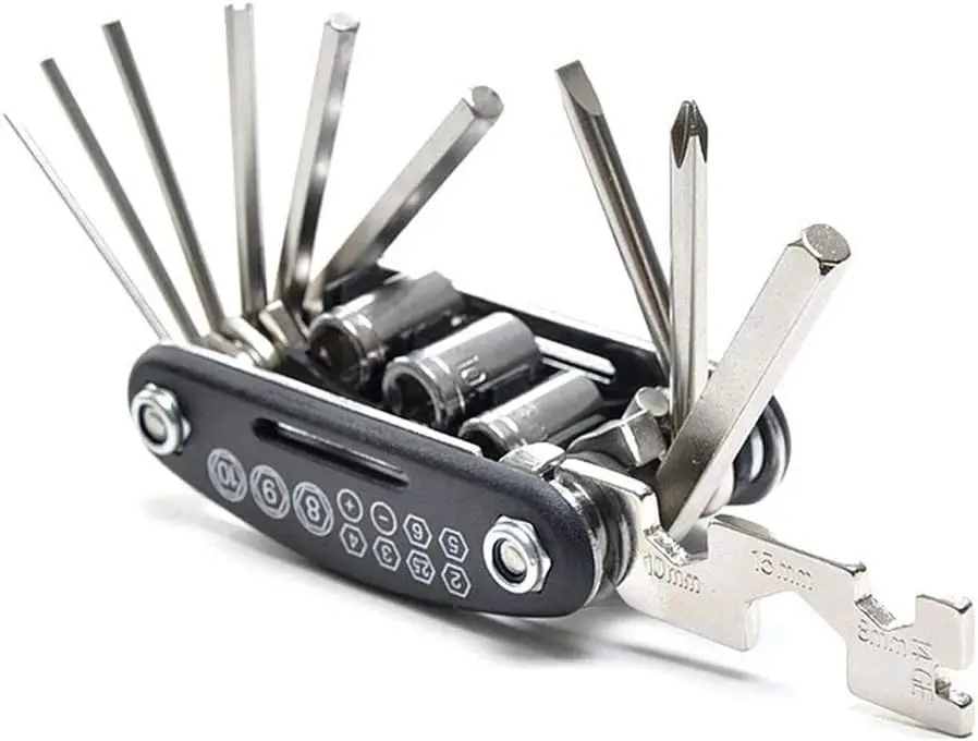 Multi Fuctional Tool 16 in 1 - Bike Tool Kit - Repair Kit for Bike, Mountainbike, E-Bike - Bicycle Mutli Set image 5