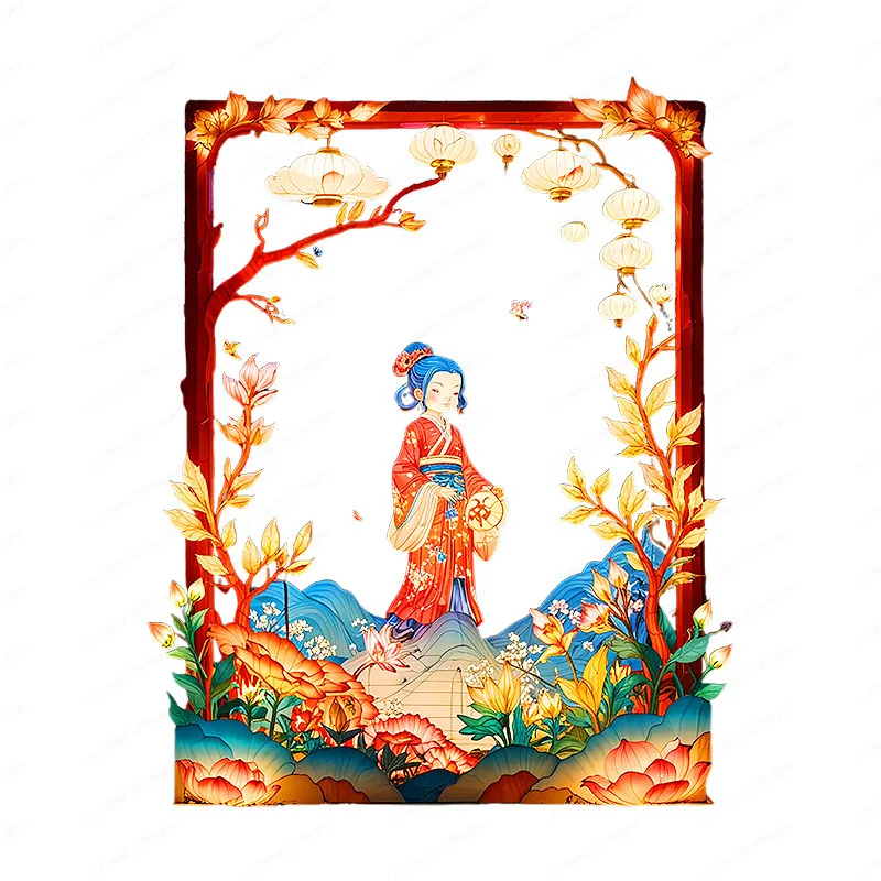 

Китайский древний стиль, год змеиной арки, фонарики - праздничные на открытом воздухе для выставки фонарей, настраиваемые