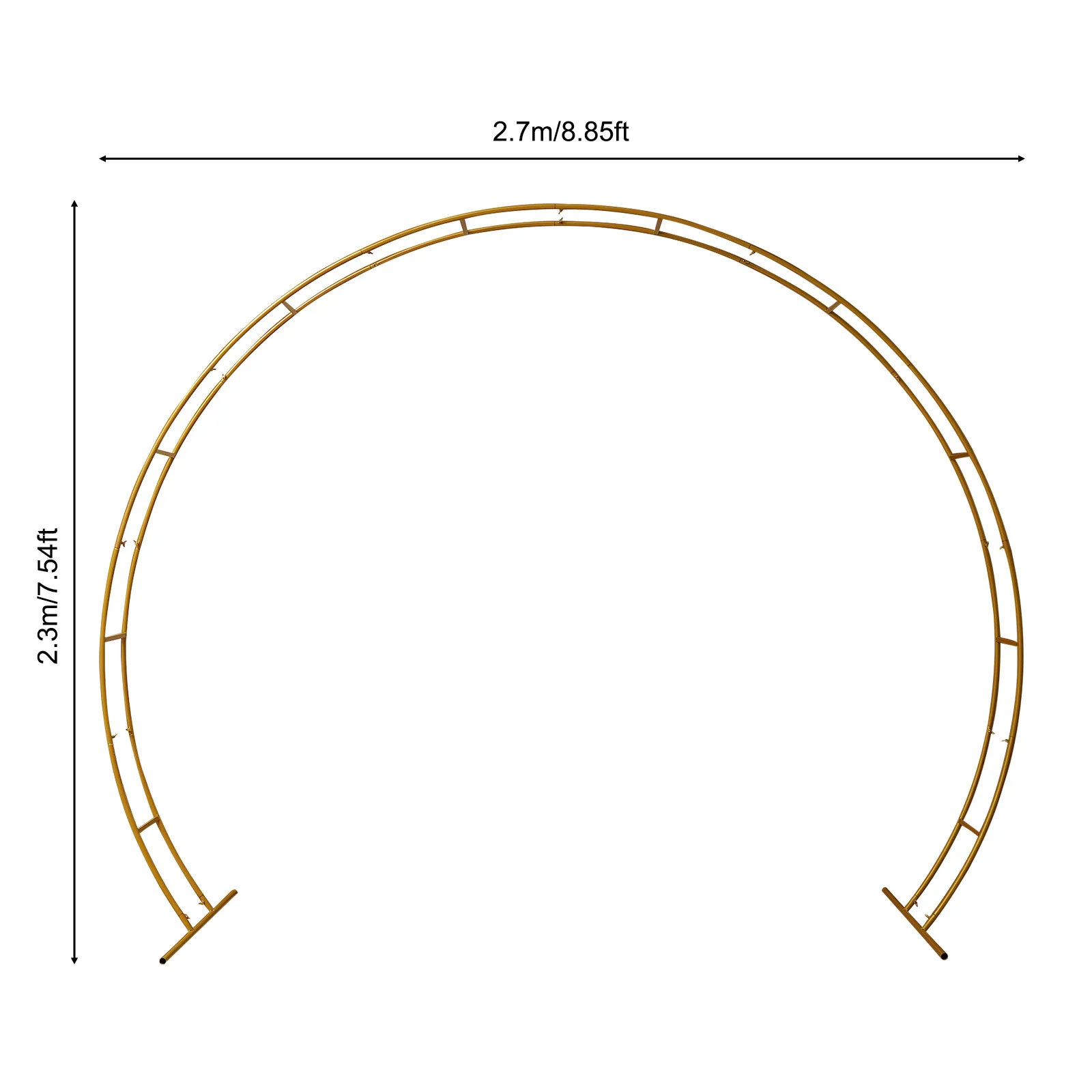 Imagem -04 - Casamento Arco Metal Stand com Bases Easy Assembly Garden Arch Abor para Casamentos Festa e Decoração de Eventos