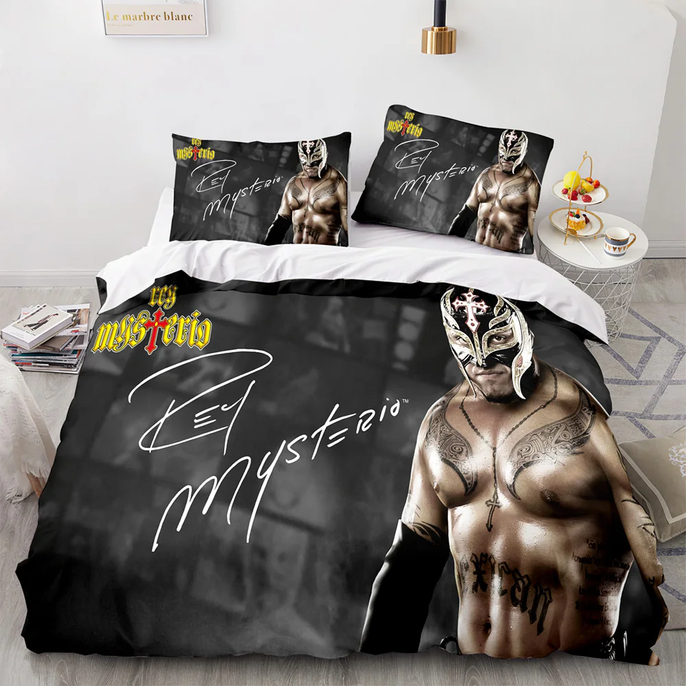 

WWE EAW Bedding Set Single Twin Full Queen King Size Wrestling Game Bed Set Aldult Kid Bedroom Duvetcover Sets 3D Print 032